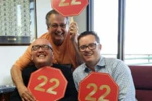 Zenti's Kieren Prior, NVF Board President Frank Spady, and Steve Cracknell