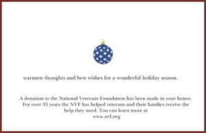 NVF Christmas card inside