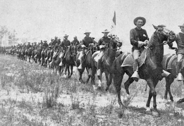 3rd_cavalry_on_parade_at_Camp_Tampa_Florida_1898